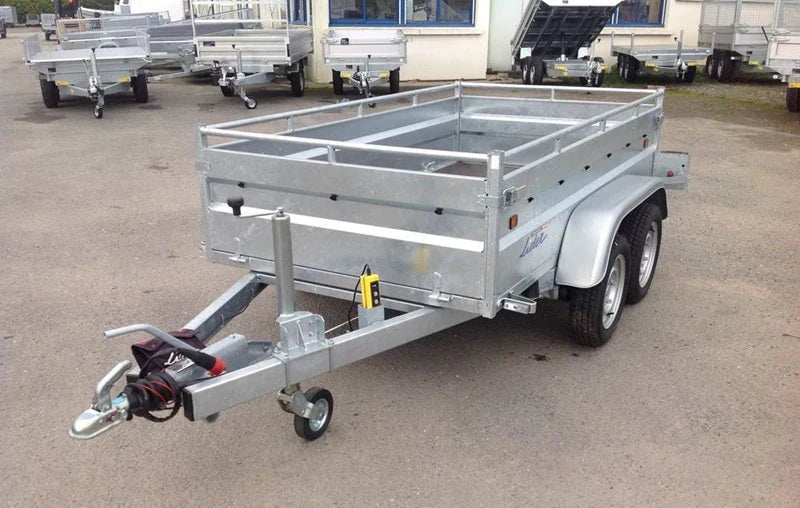Remolque basculante de alta resistencia Lider, PTAC 1500 kg, ejes dobles con freno
